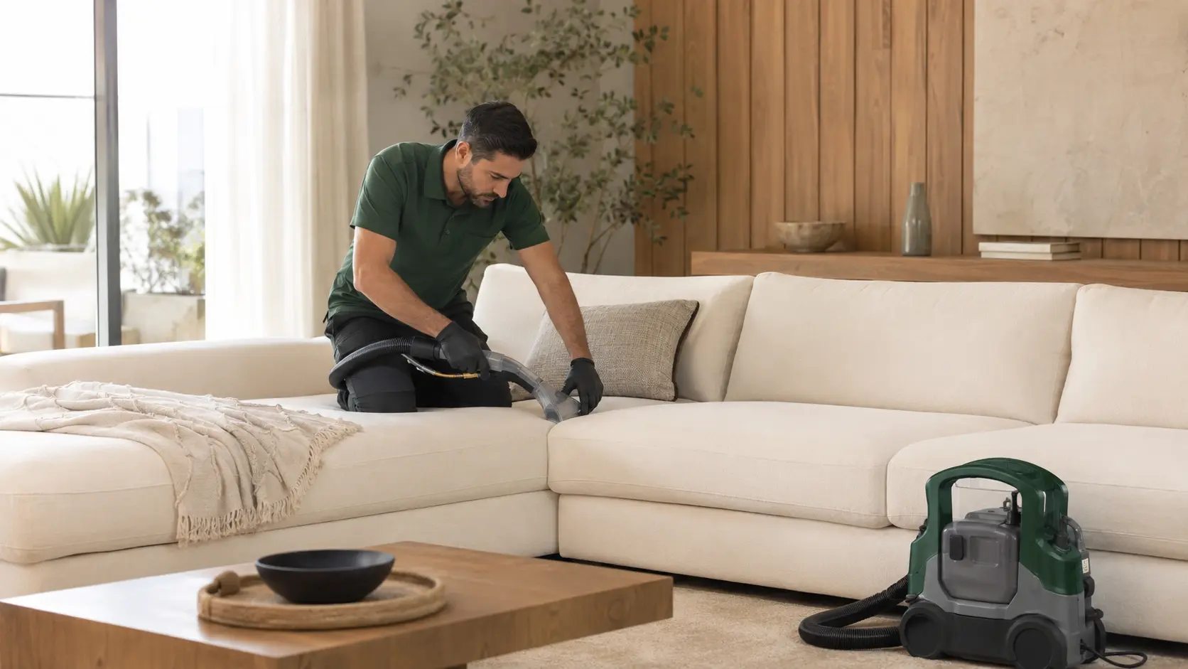 Sofa Cleaning service by All Green Carpet Clean